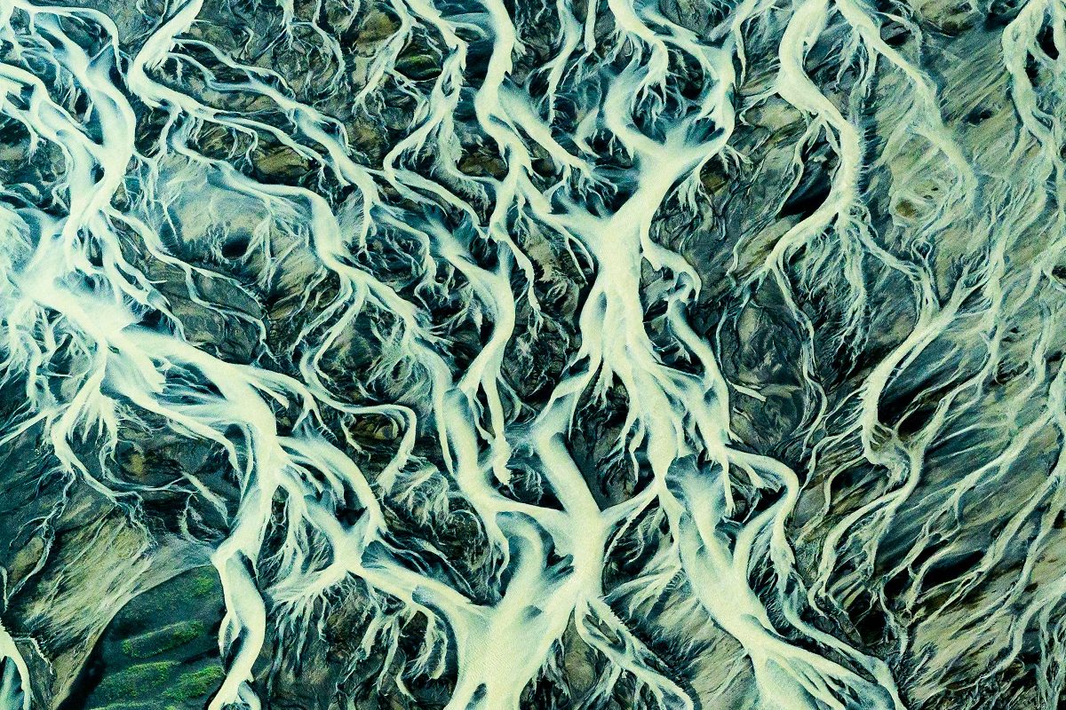 Braided Rivers near Skaftafell, Iceland