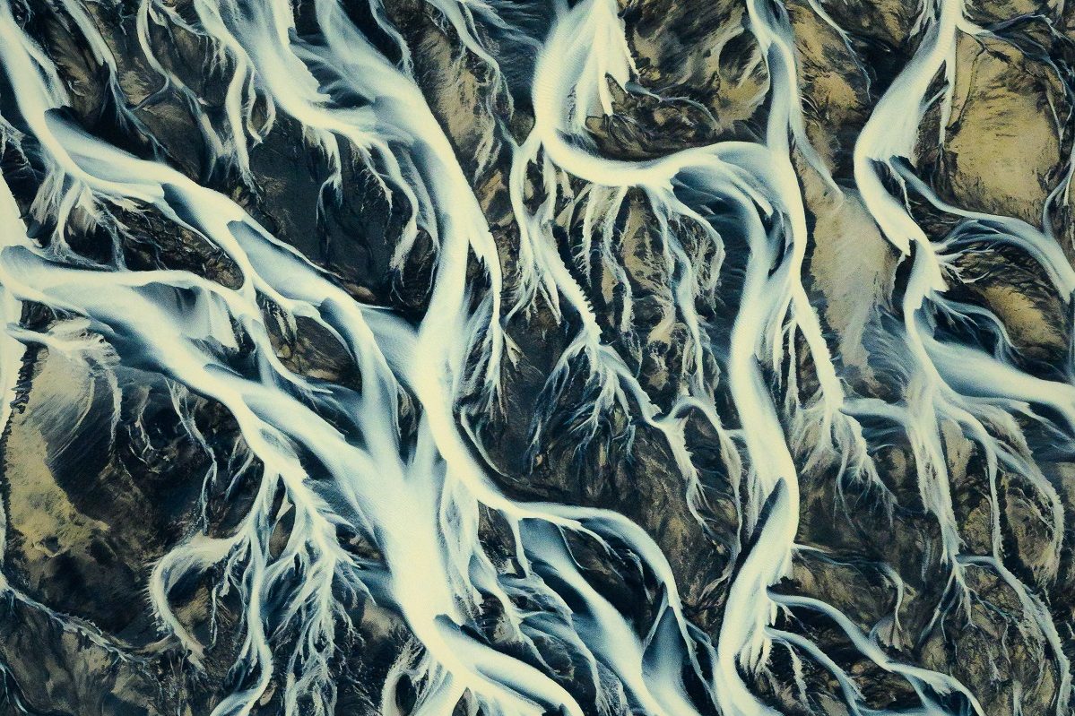 Braided Rivers near Skaftafell, Iceland