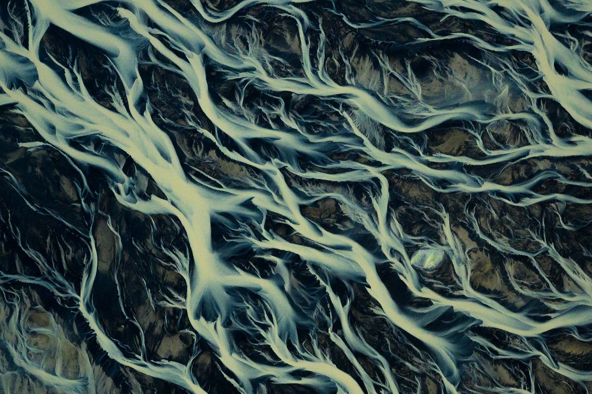 Braided Rivers near Skaftafell, Iceland