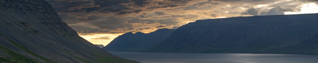 Sunset over the Westfjords