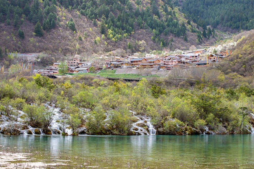 Tibetan Village in Jiuzhai Valley National Park