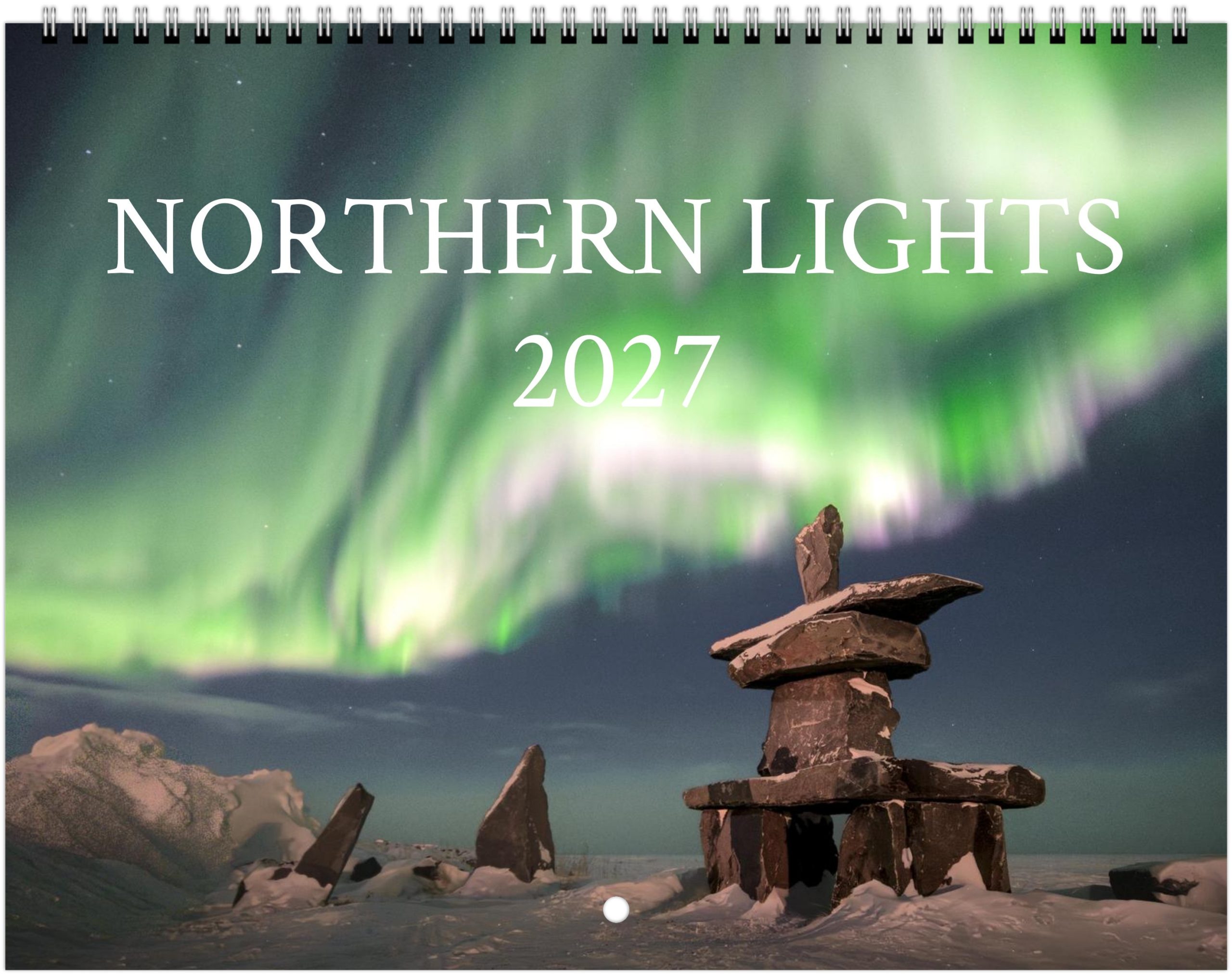 2027 Northern Lights Calendar by Edward Savage - Free Shipping