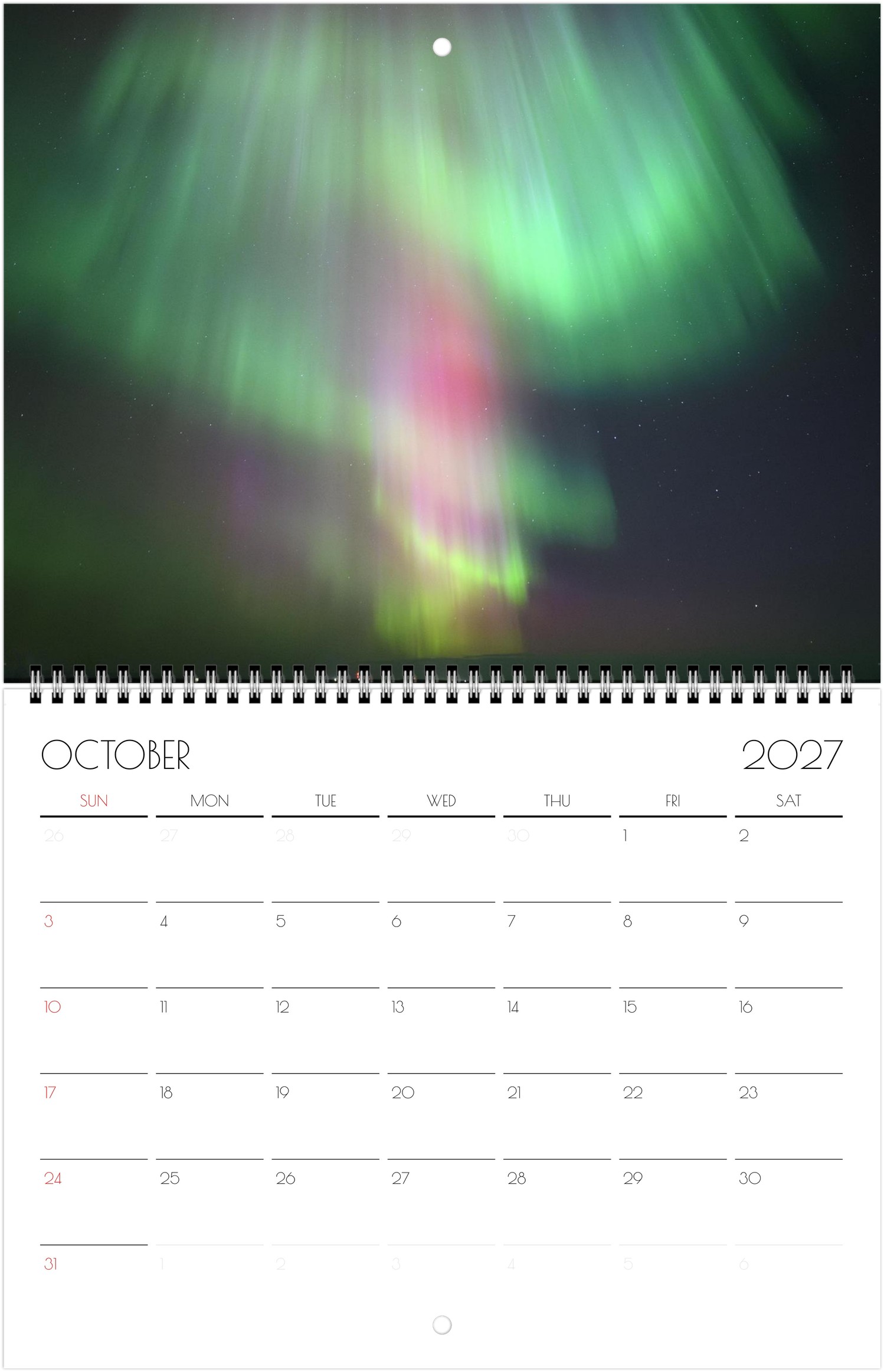 2027 Northern Lights Calendar by Edward Savage - Free Shipping - Image 11