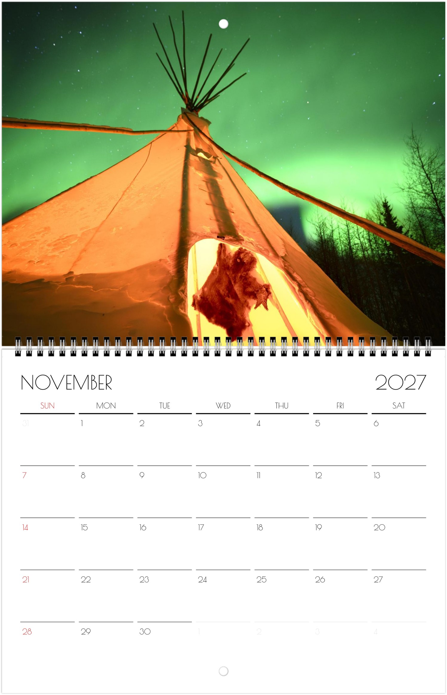 2027 Northern Lights Calendar by Edward Savage - Free Shipping - Image 12