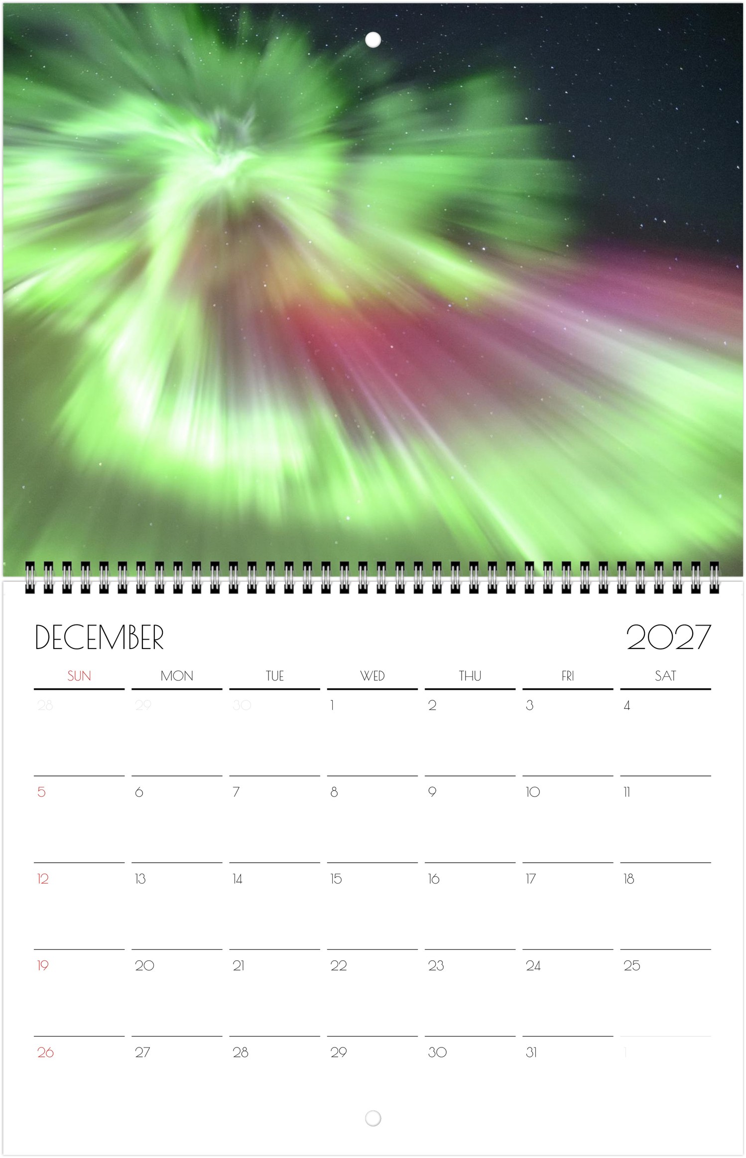 2027 Northern Lights Calendar by Edward Savage - Free Shipping - Image 13