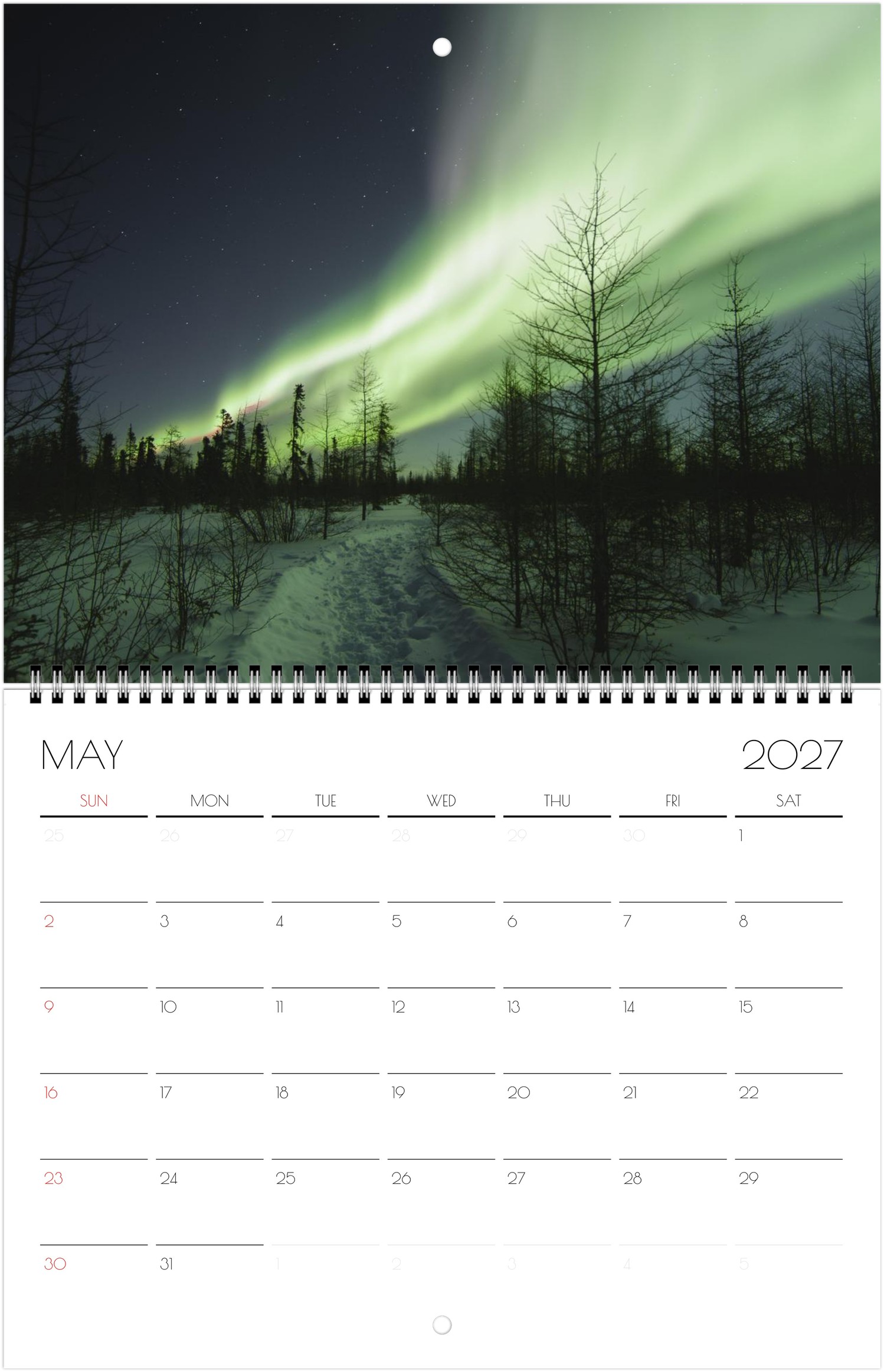 2027 Northern Lights Calendar by Edward Savage - Free Shipping - Image 6