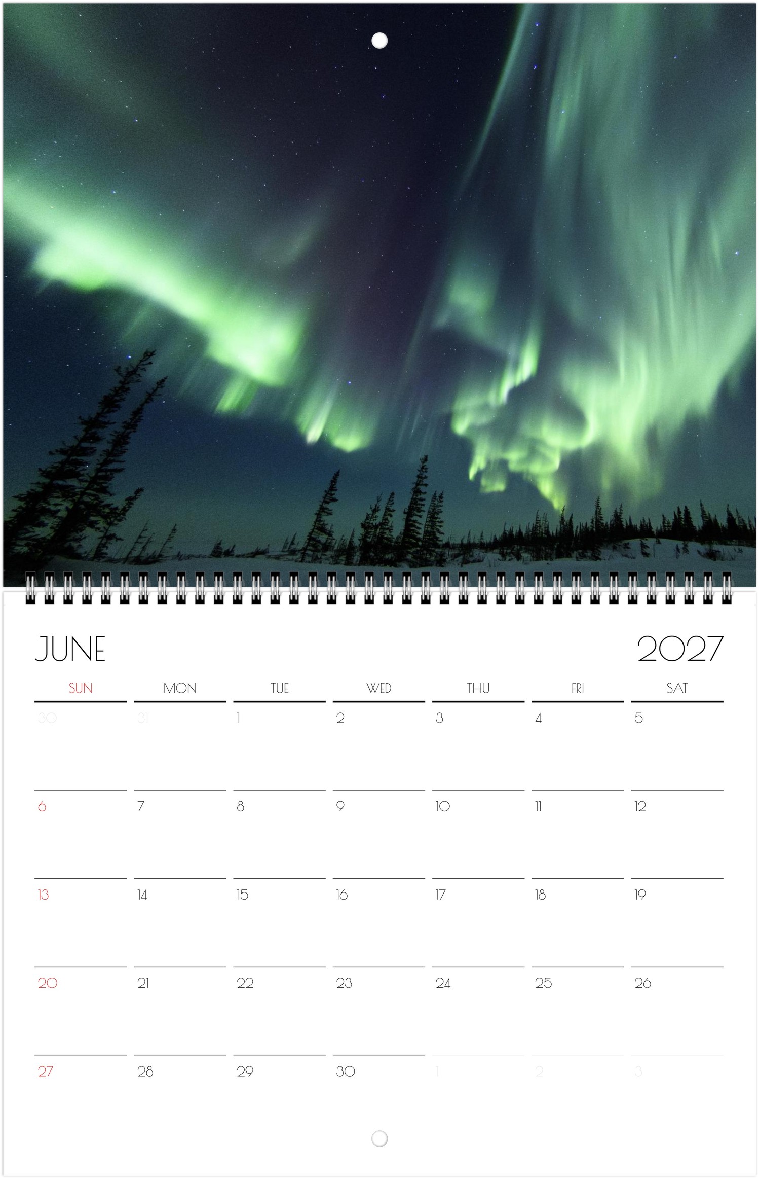 2027 Northern Lights Calendar by Edward Savage - Free Shipping - Image 7